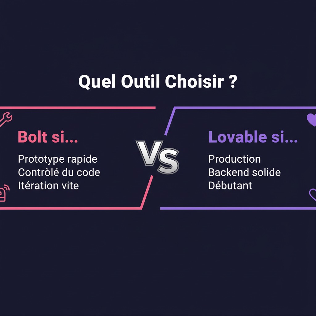 Verdict Bolt vs Lovable : lequel choisir ?
