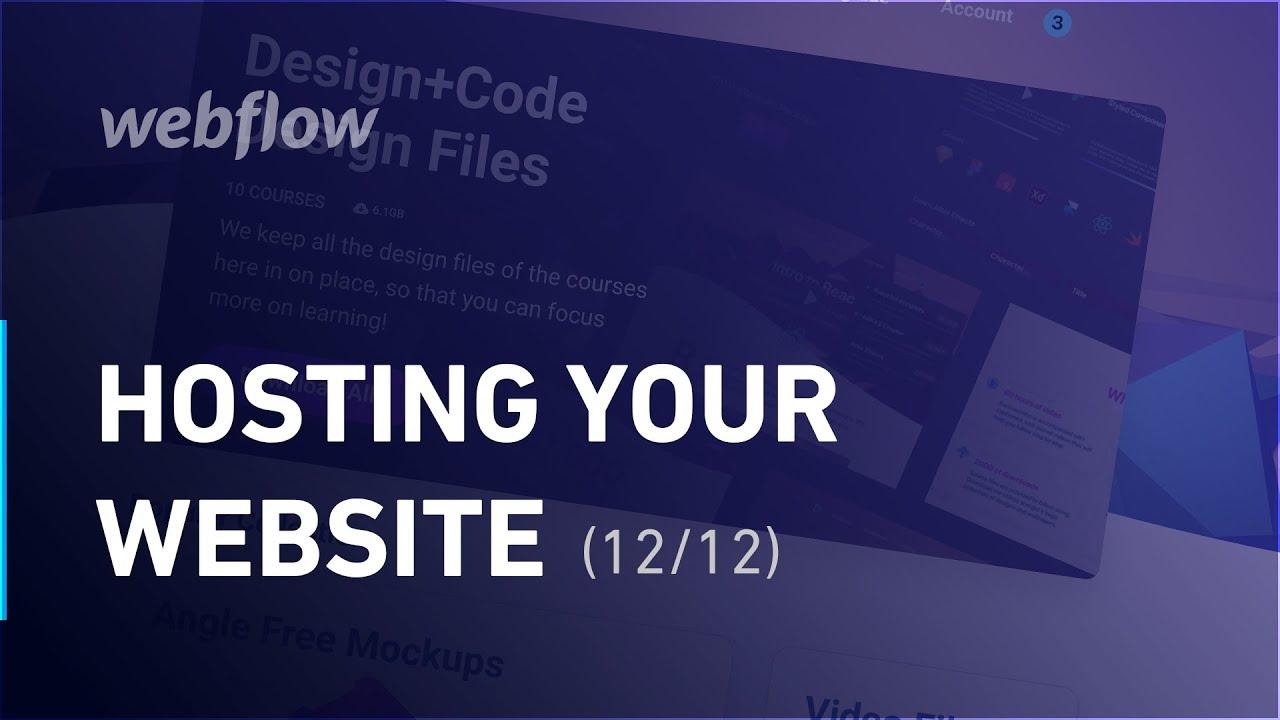 Hosting your Website on Webflow - Tutorial (12/12) - YouTube