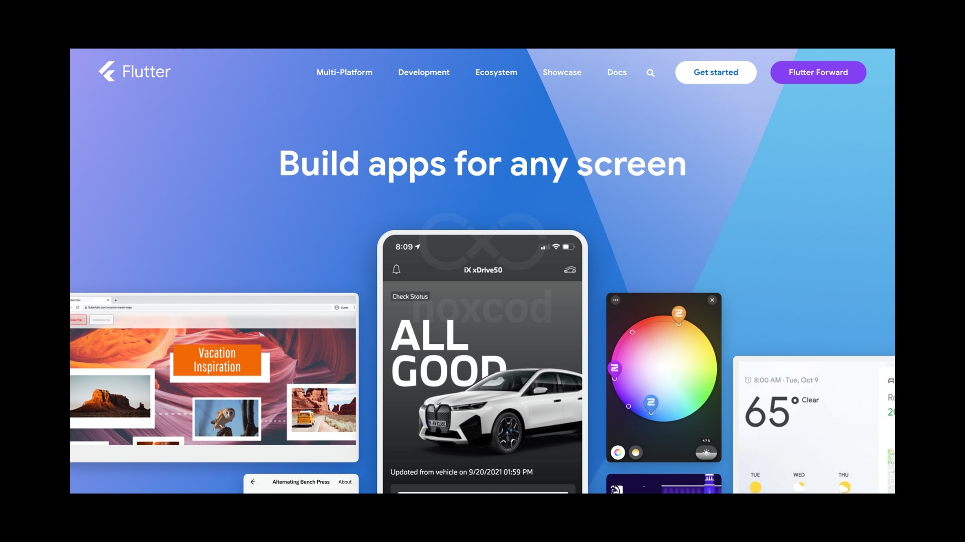 Flutter home website
